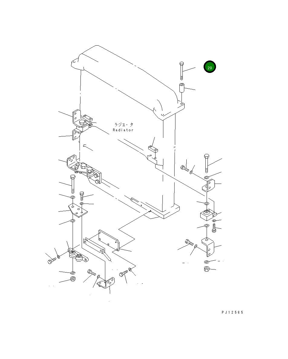 Болт 01011-61640 Komatsu