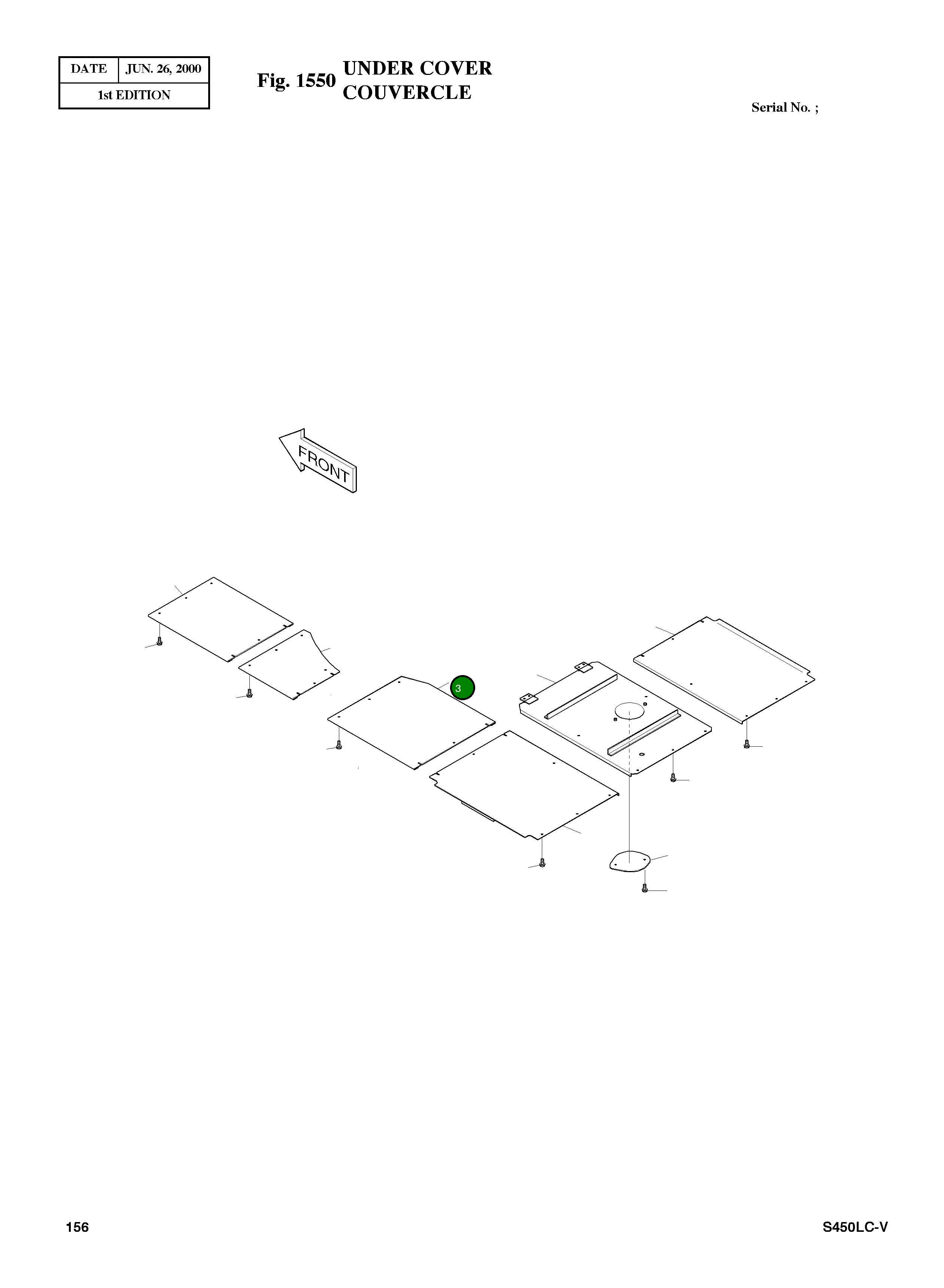 Крышка 2627-1912 Komatsu
