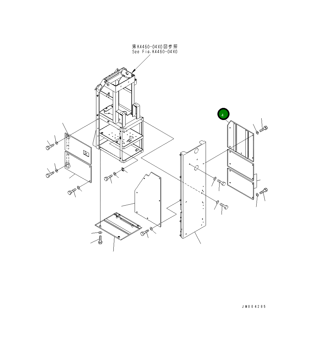 Крышка 427-54-24720 Komatsu