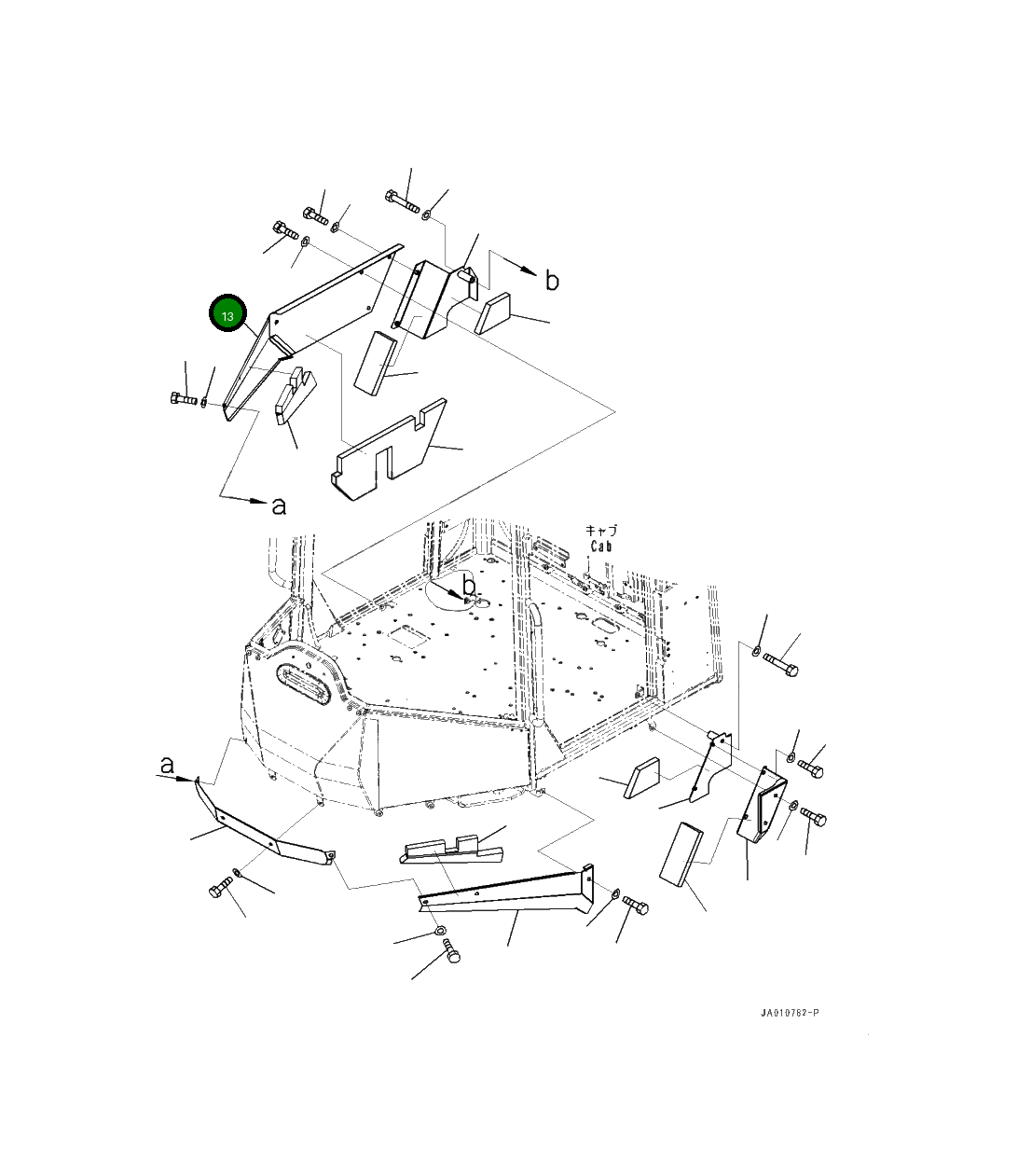 Крышка 419-54-54330  Komatsu