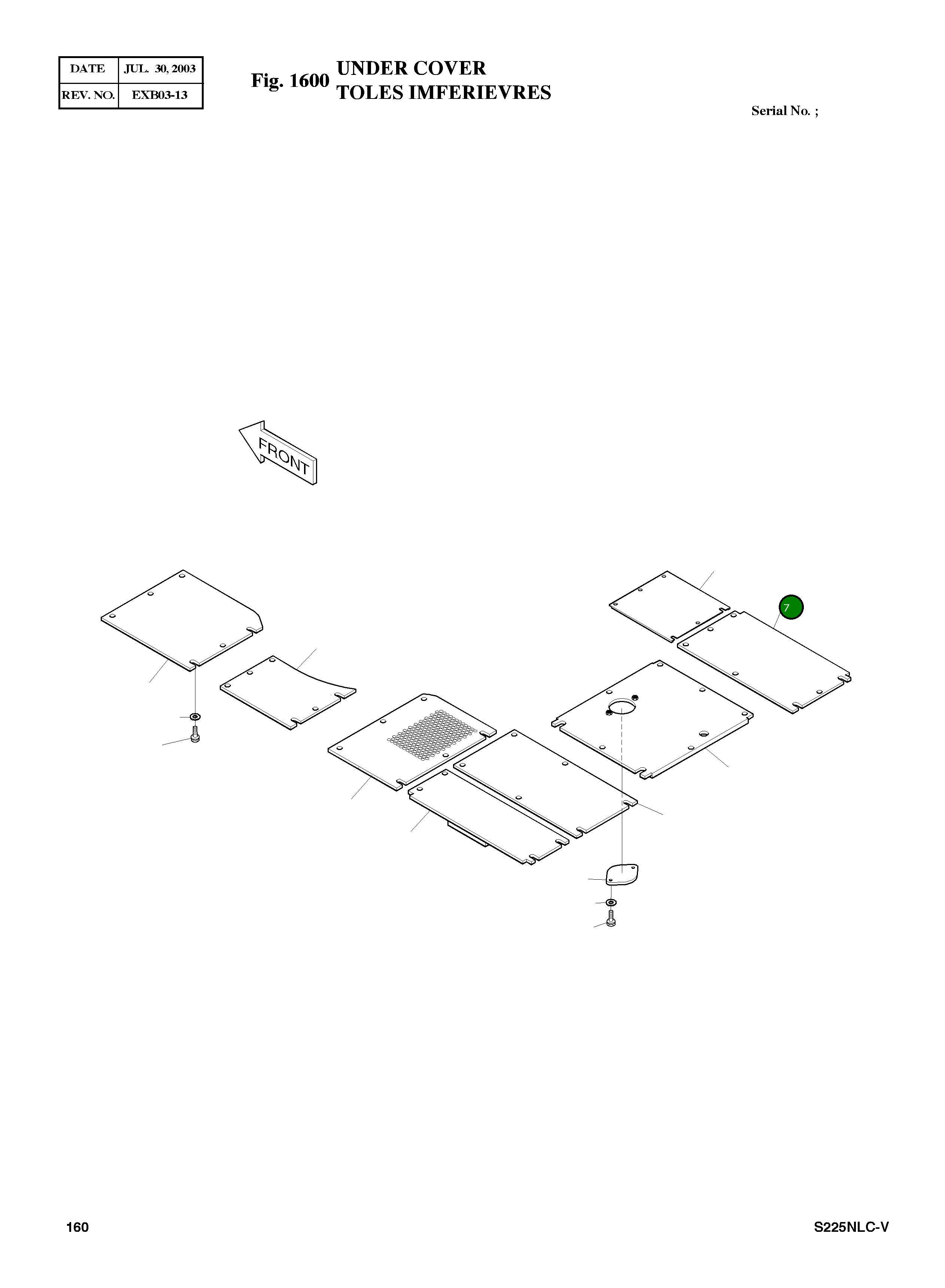 Крышка 2627-1068A  Komatsu