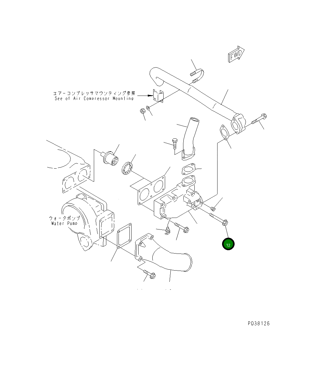 Болт 6210-81-8180 Komatsu