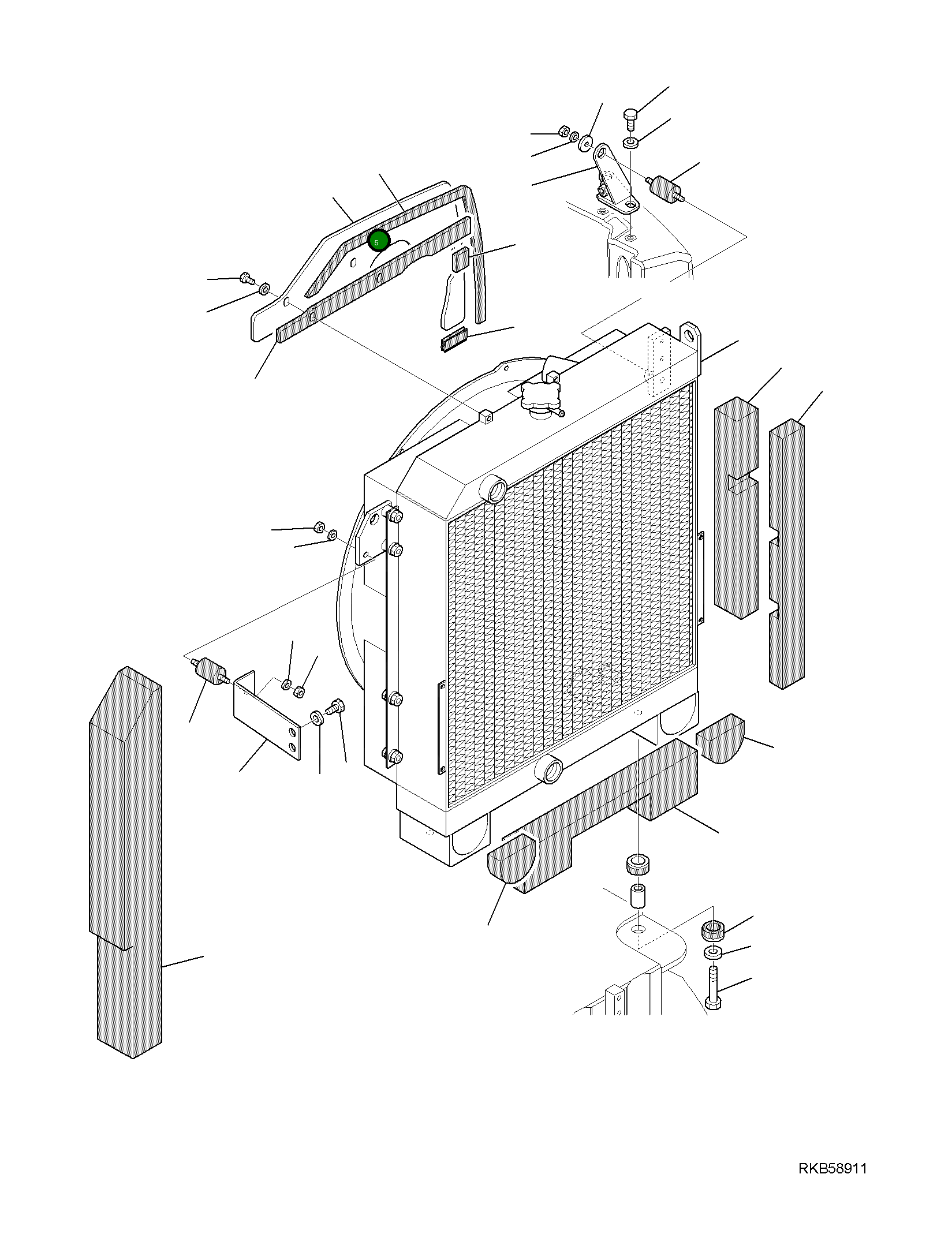 Крышка 21W-03-R1850 Komatsu
