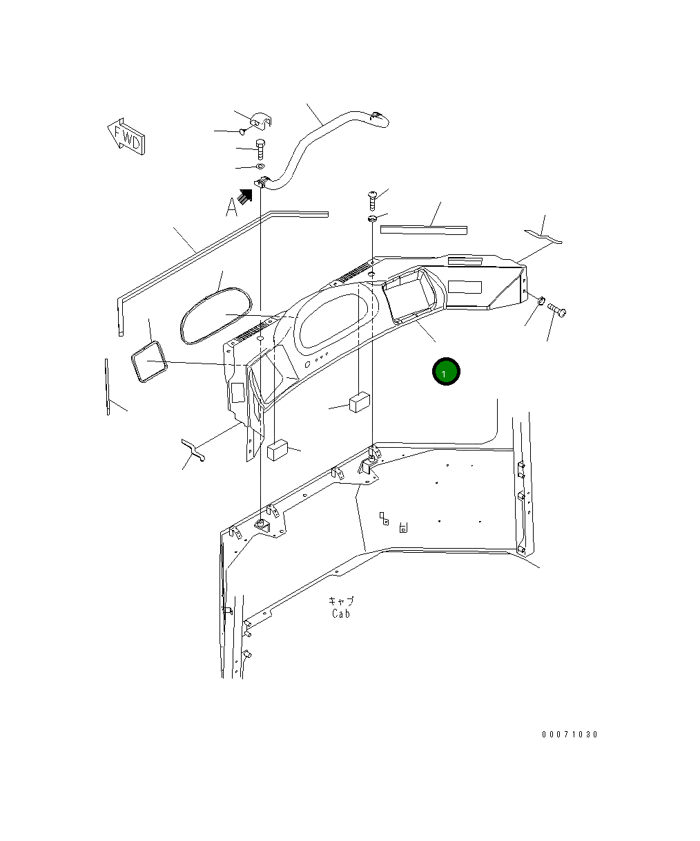 Крышка 42C-954-1241 Komatsu