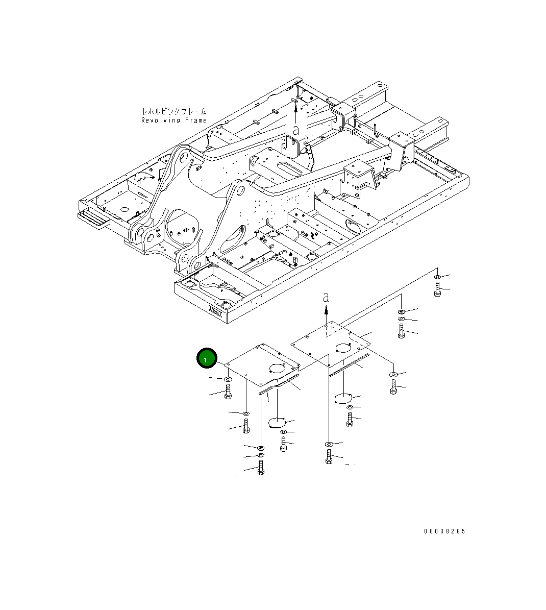 Крышка 21M-54-22541 Komatsu