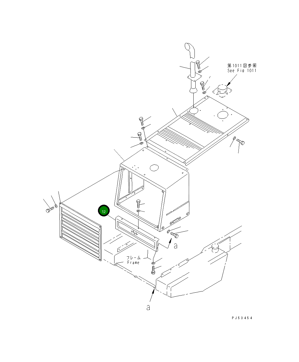 Крышка 26C-54-13230 Komatsu