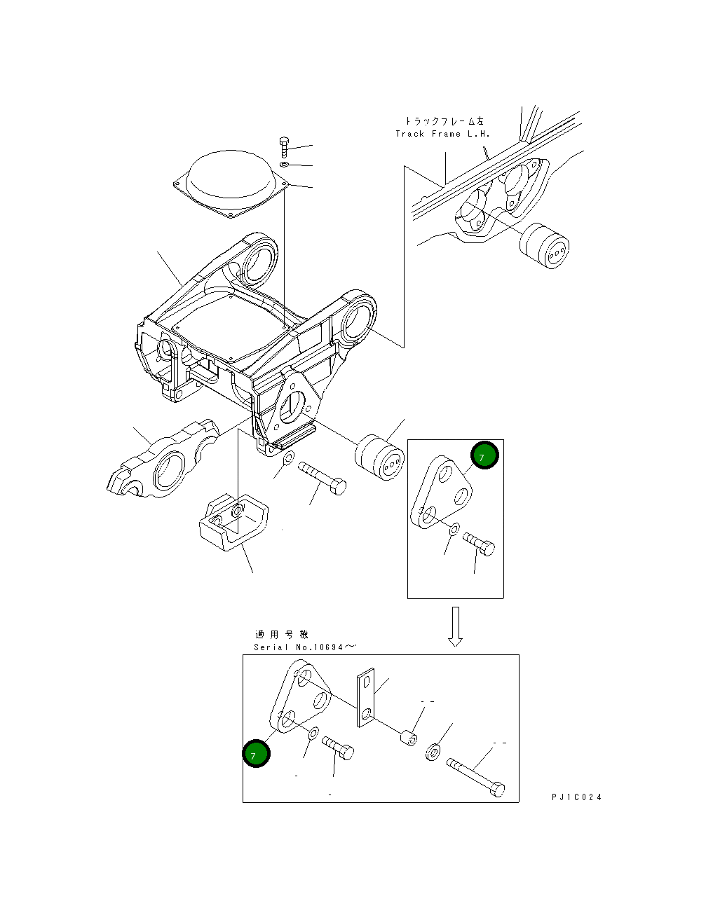 Крышка 198-30-66161 Komatsu