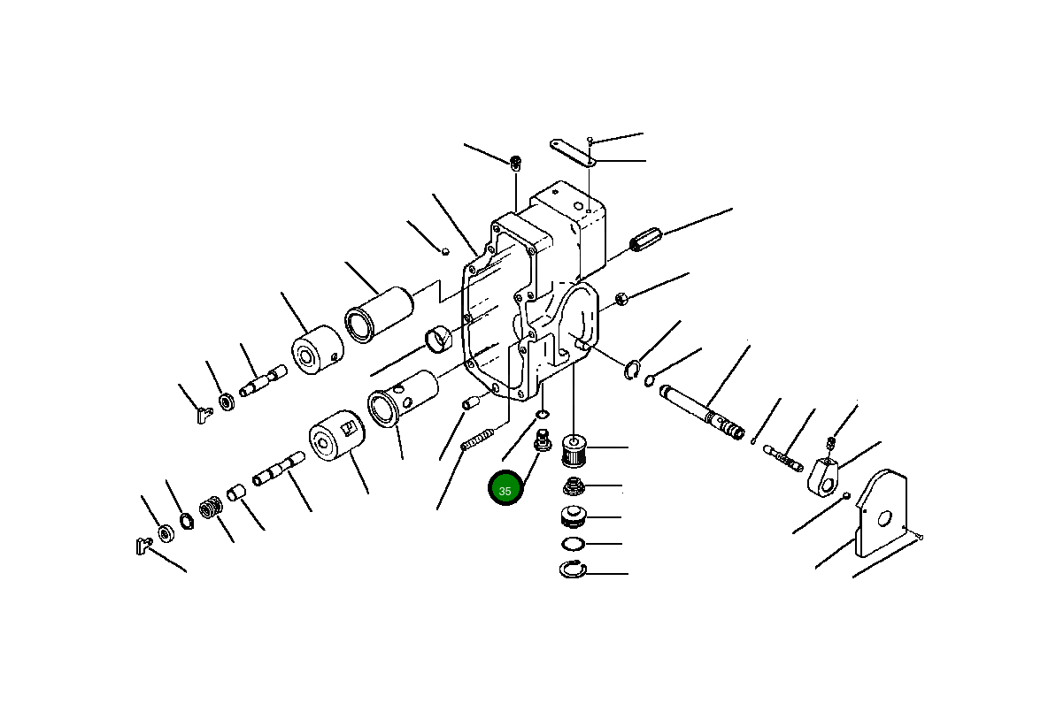 Кольцо уплотнительное (O-Ring) 1239 669 H1  Komatsu