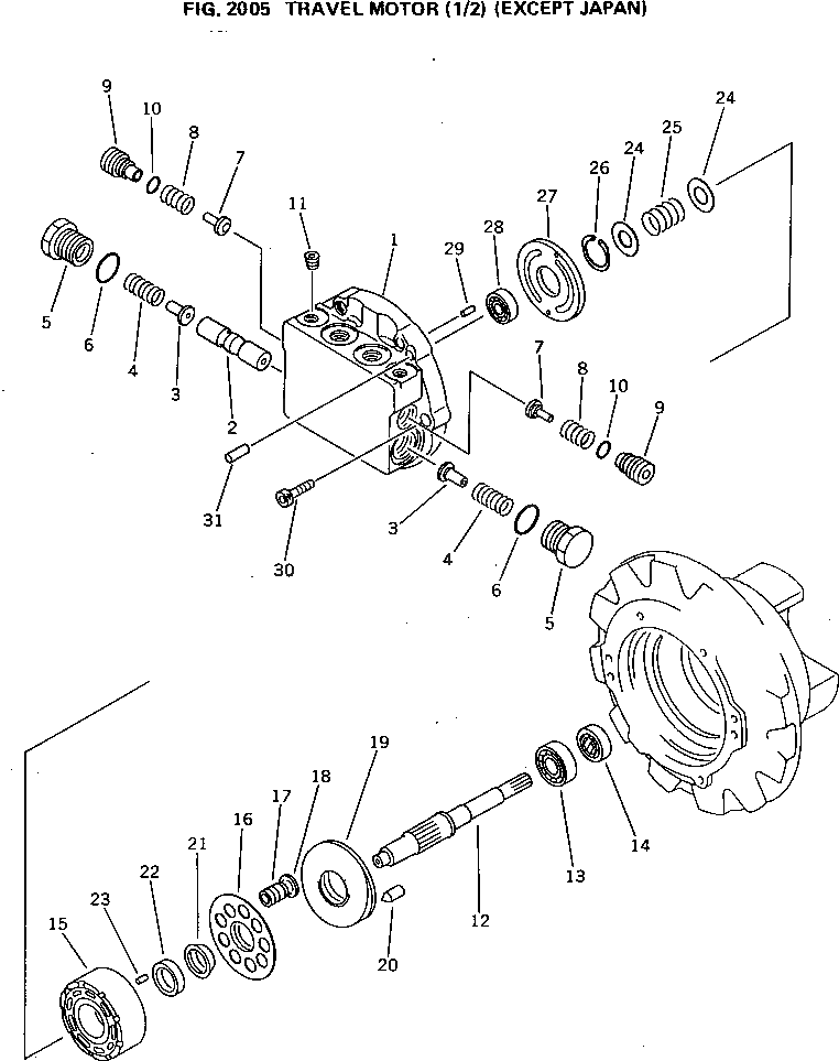 Кольцо TZ1R03212  Komatsu