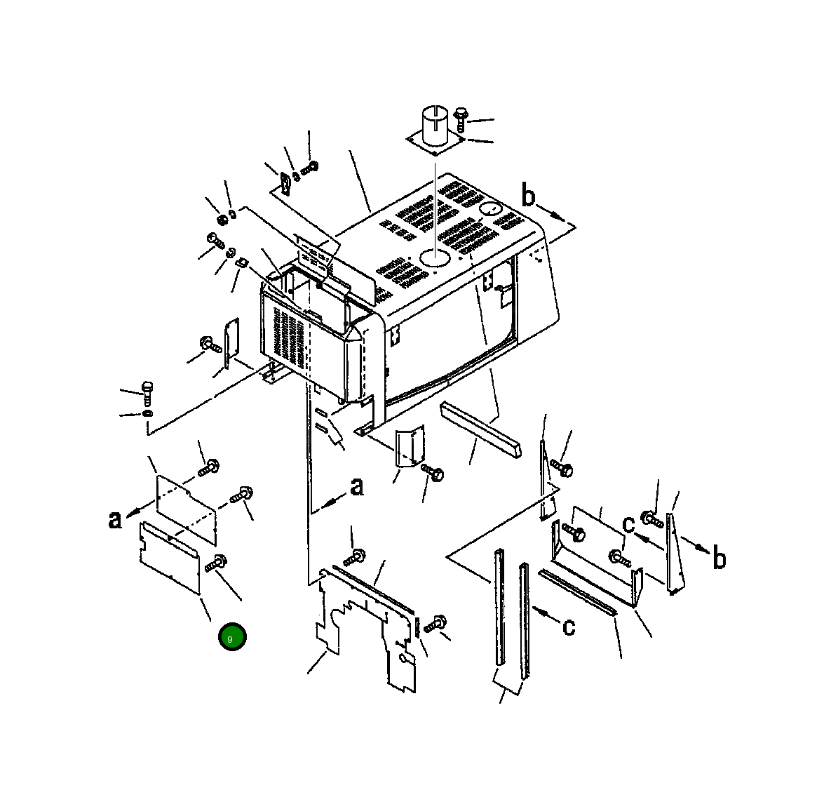 Крышка 419-54-21940 Komatsu