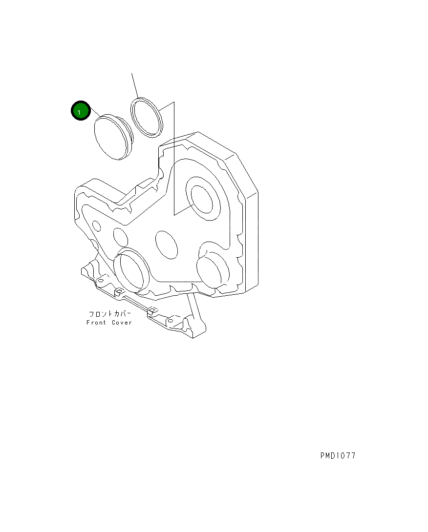 Крышка 6732-21-3190 Komatsu
