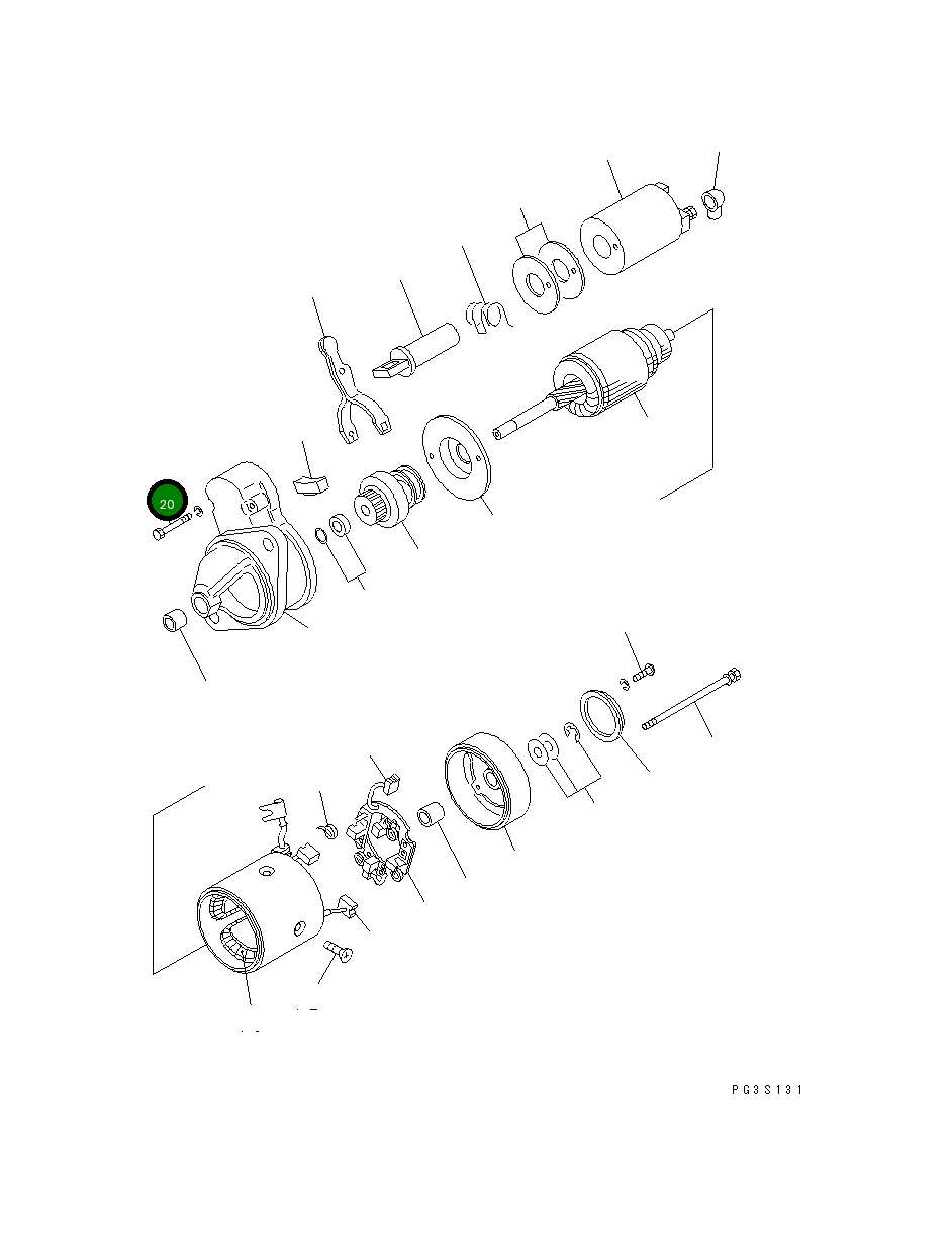 Болт YMX-7120632 Komatsu