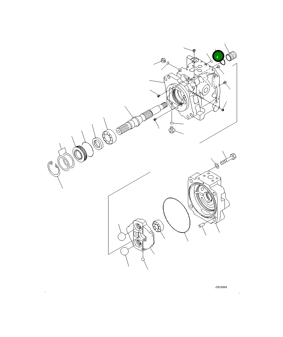 Кольцо 708-1W-44220 Komatsu