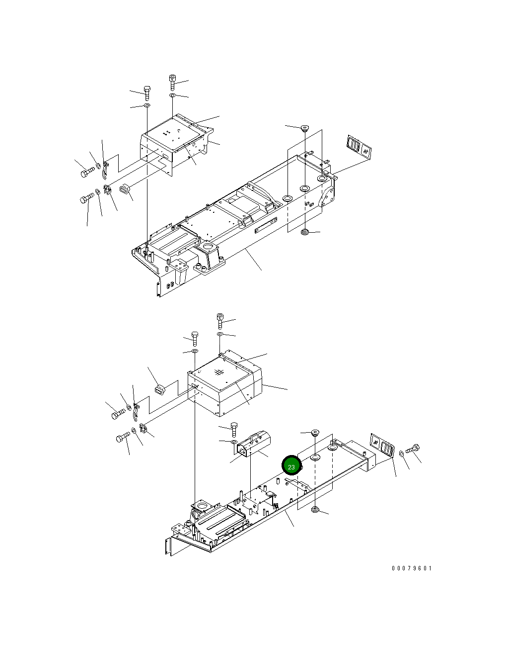 Крышка 198-54-76310  Komatsu