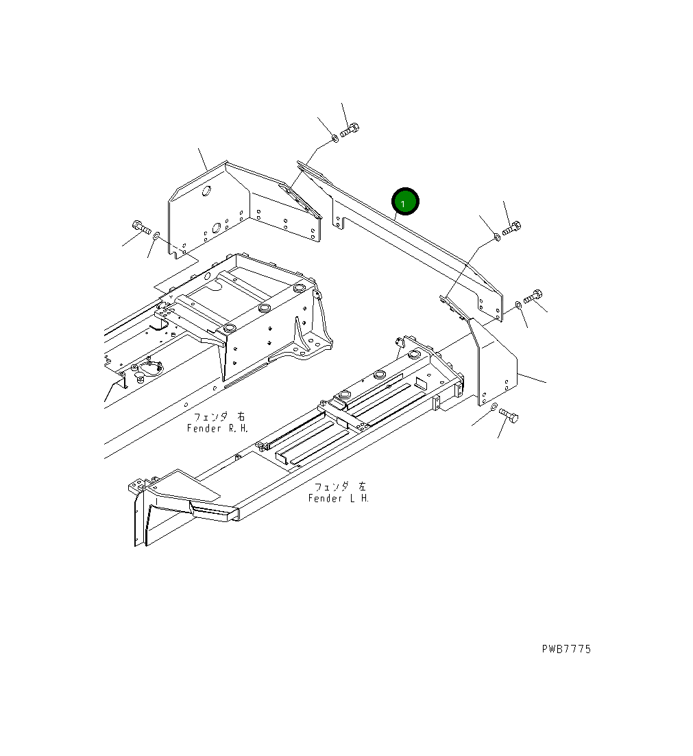 Крышка 17A-54-14610 Komatsu