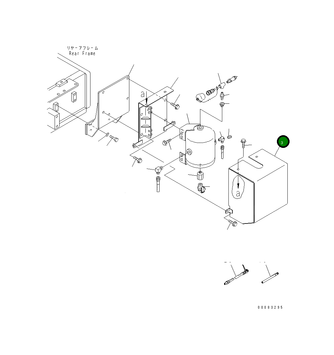 Крышка 23B-44-41350 Komatsu