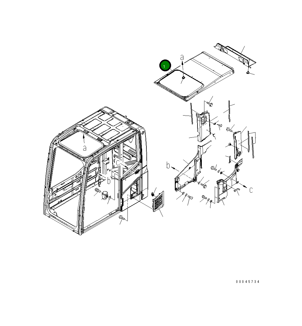 Крышка 20Y-53-12411 Komatsu