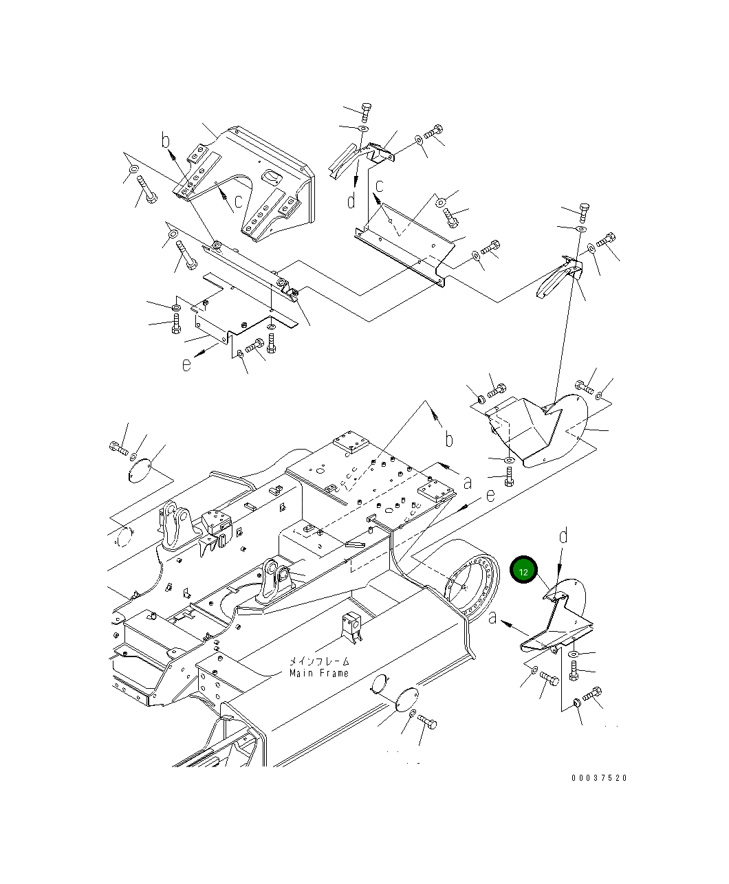 Крышка 11Y-30-23290  Komatsu