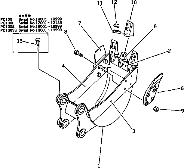 Болт 01802-02262  Komatsu
