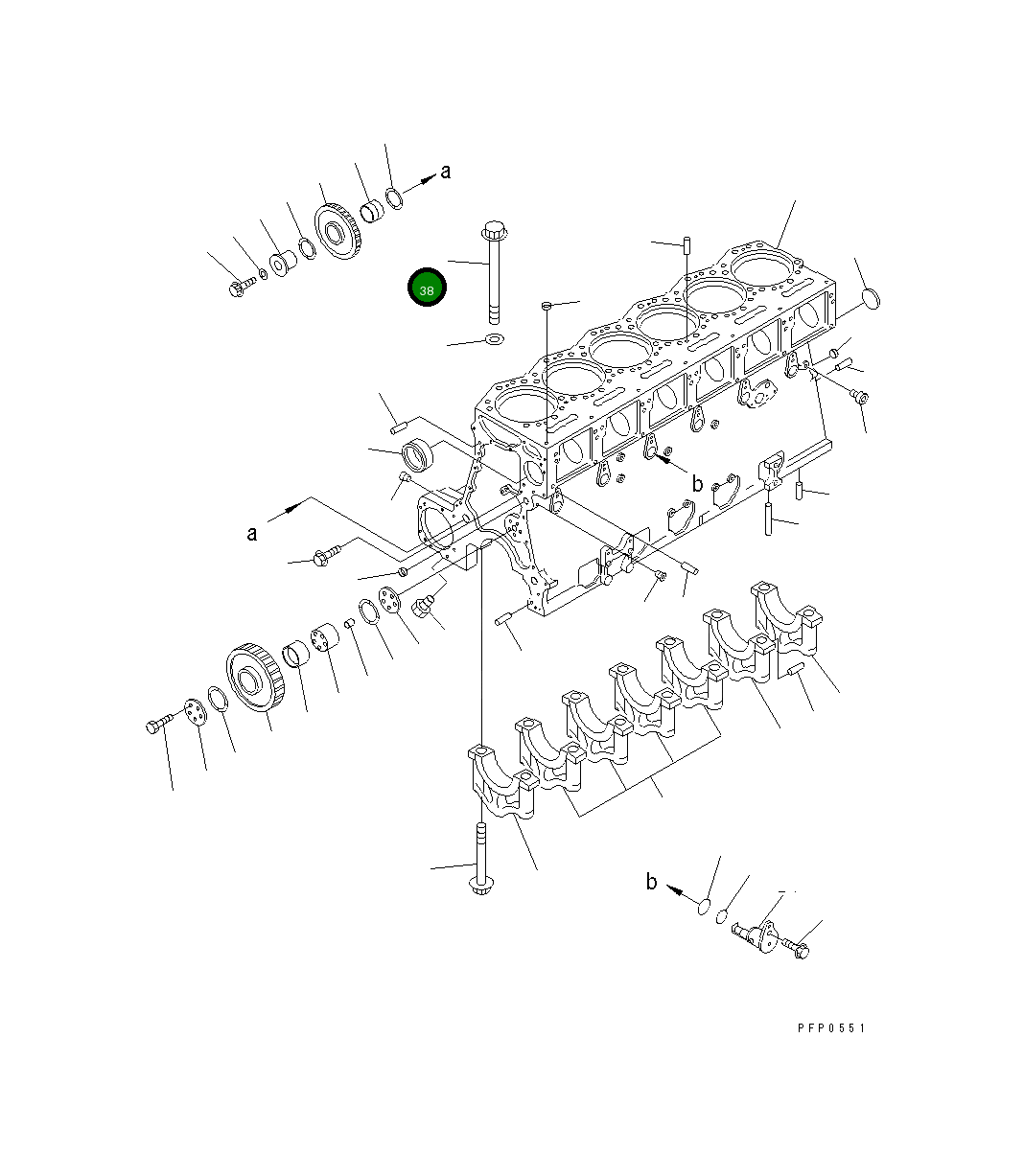 Болт CU3081837 Komatsu