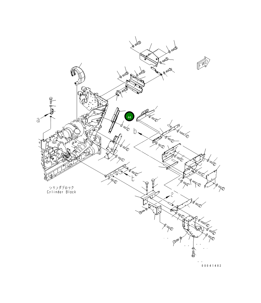 Крышка 6261-11-8770 Komatsu