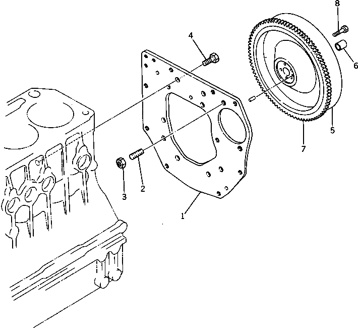 Болт YM26206-100222  Komatsu