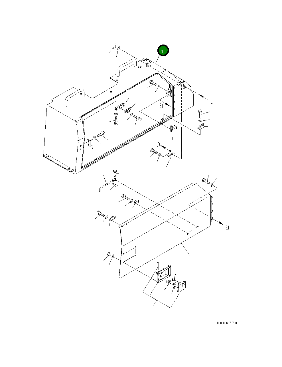 Крышка 154-54-73562  Komatsu