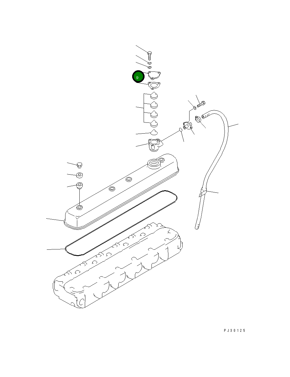 Крышка 6685-21-7420 Komatsu