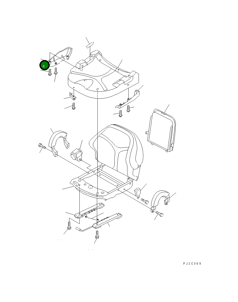 Крышка 3EB-50-39160 Komatsu