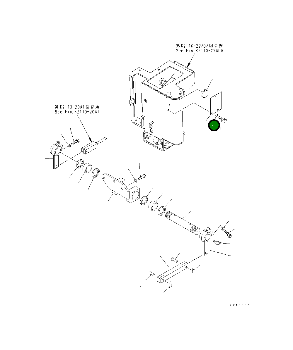 Крышка 156-43-23140 Komatsu