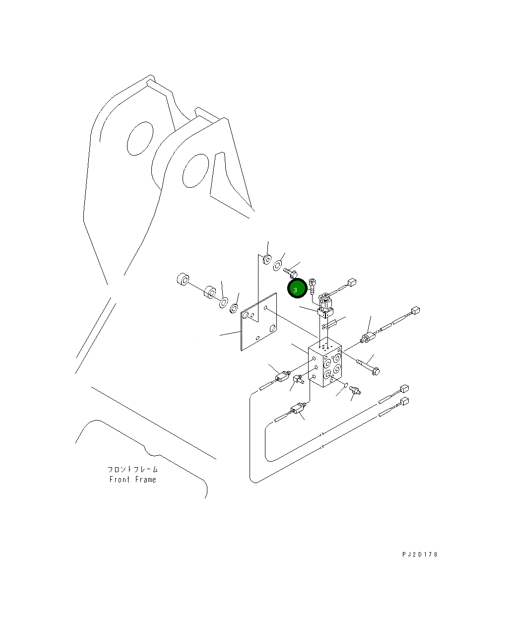 Болт 01252-40425 Komatsu
