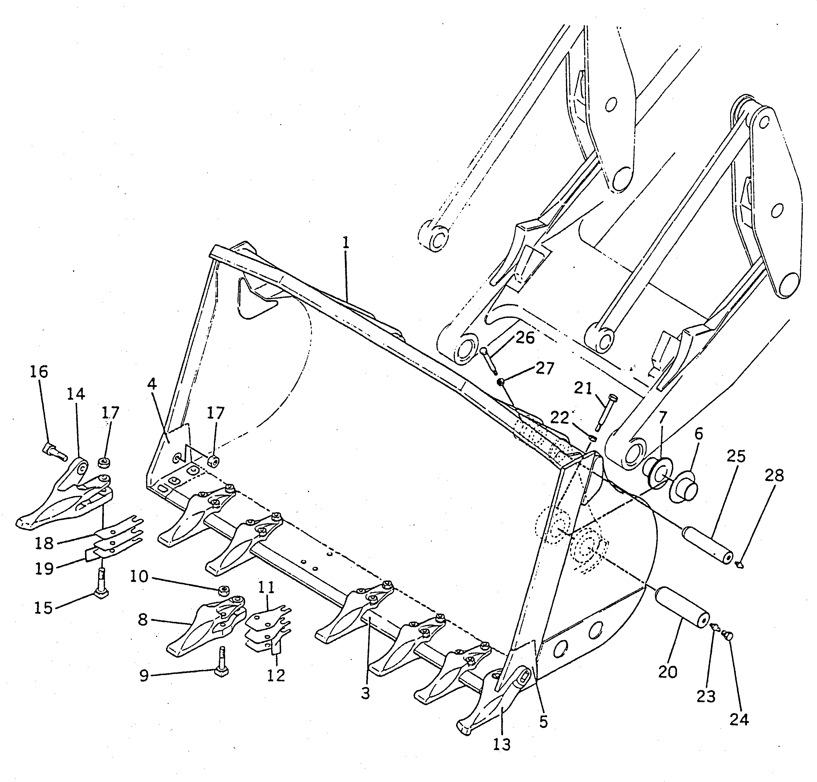 Болт 178-70-13170  Komatsu