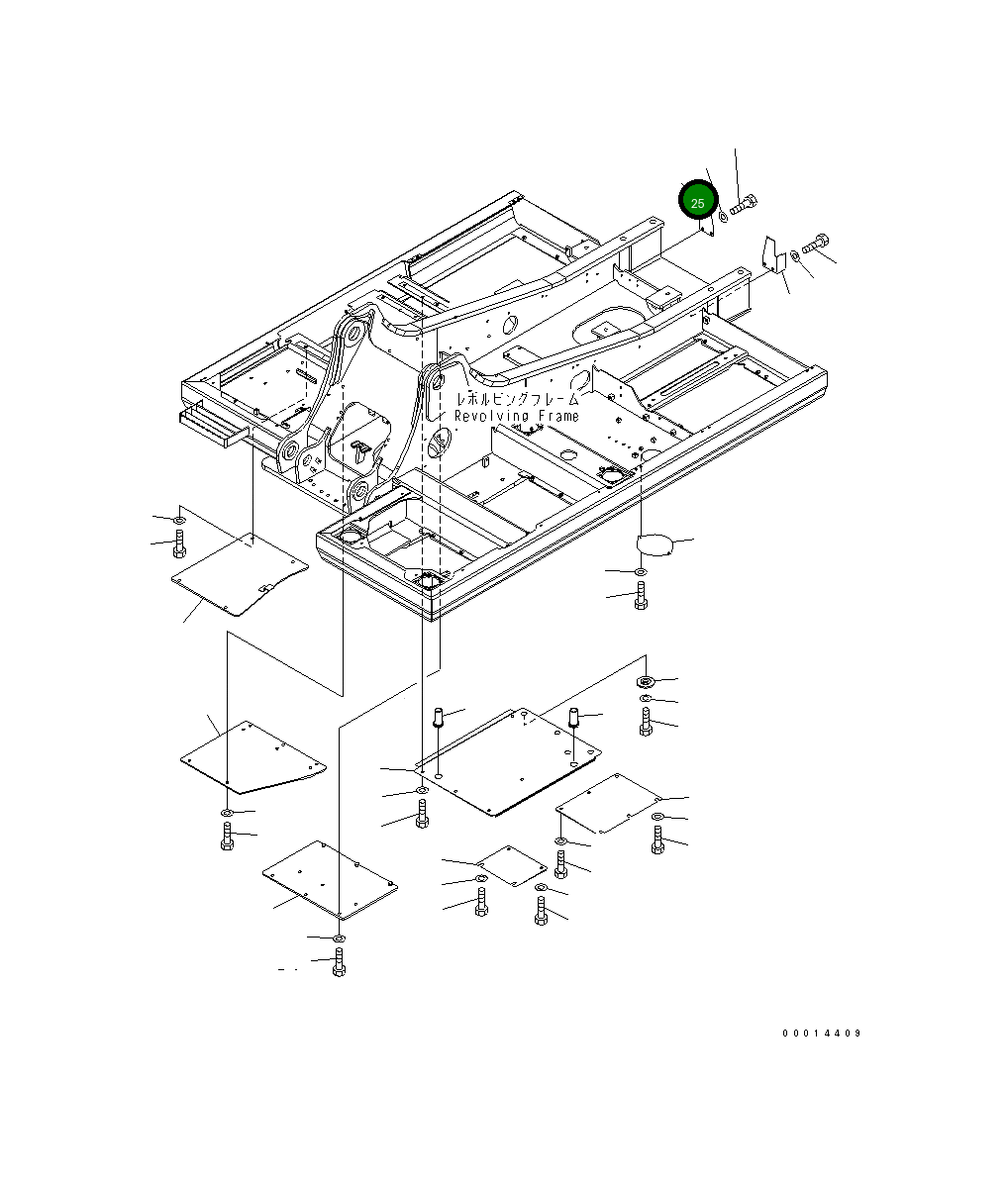 Крышка 20Y-54-28882 Komatsu