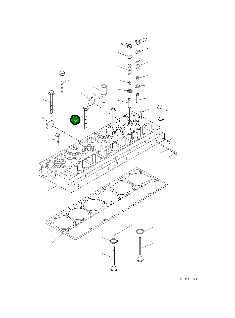 Болт CU3045850 Komatsu