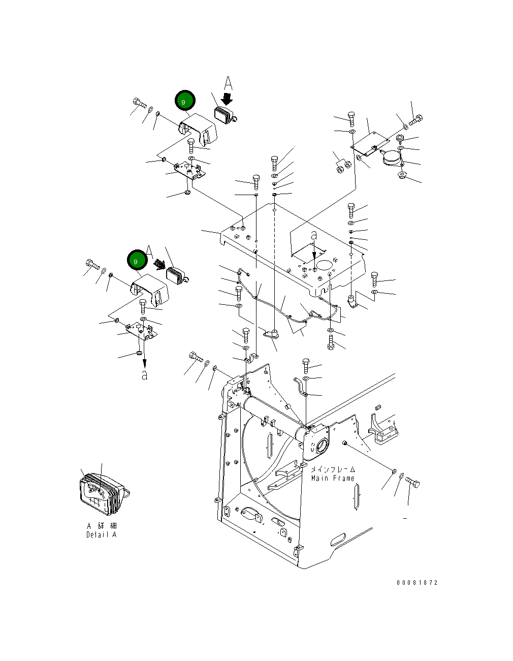 Крышка 17A-54-41991 Komatsu