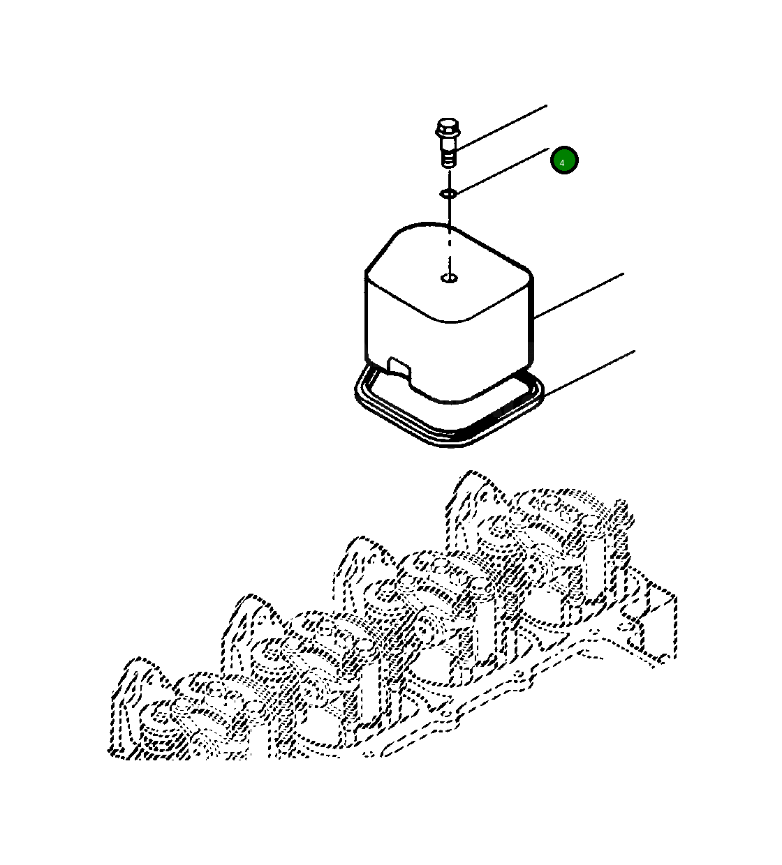 Кольцо уплотнительное (O-Ring) 1240 186 H3 Komatsu