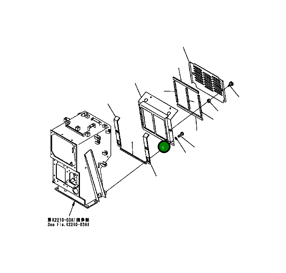 Крышка 17A-Z11-7250 Komatsu
