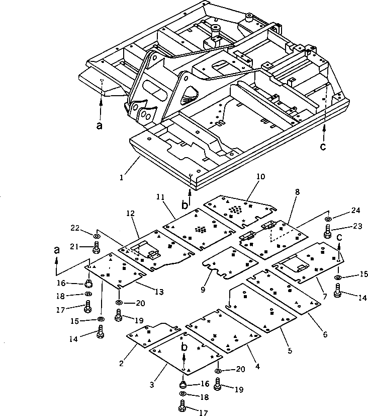 Крышка 201-54-62710  Komatsu