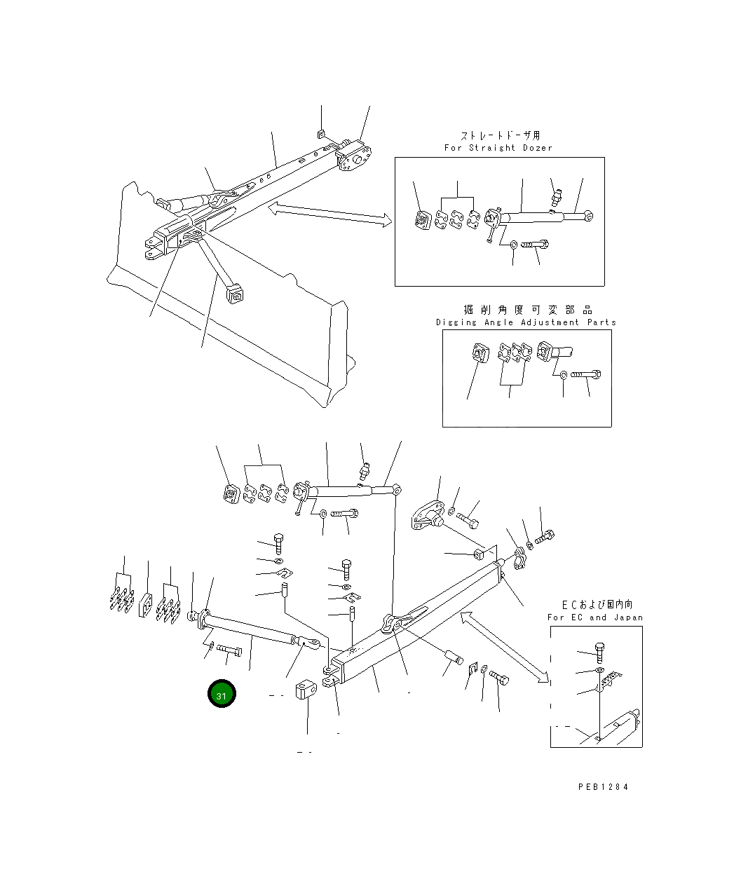 Болт 154-929-1360 Komatsu