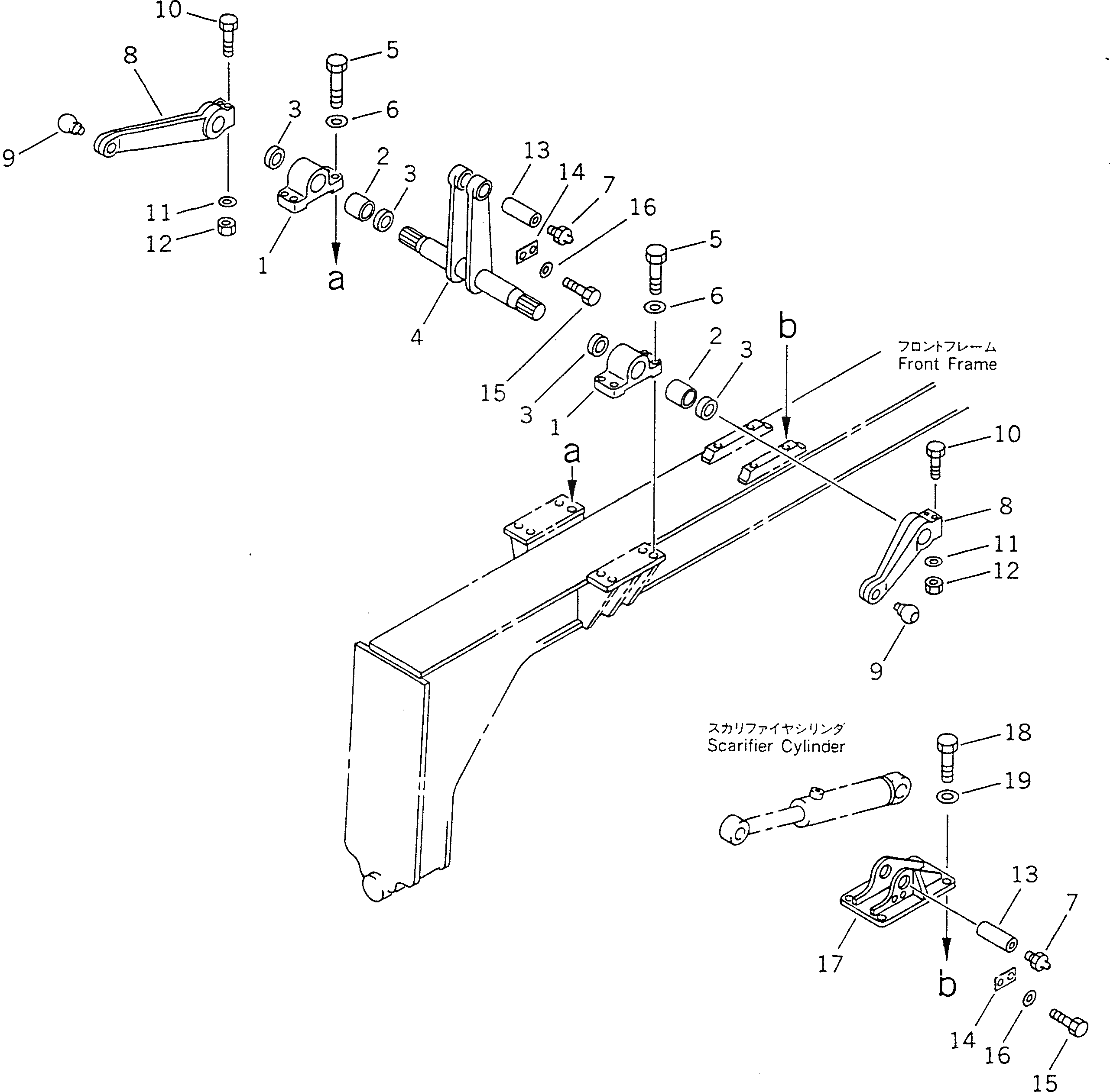 Болт 01018-32080  Komatsu