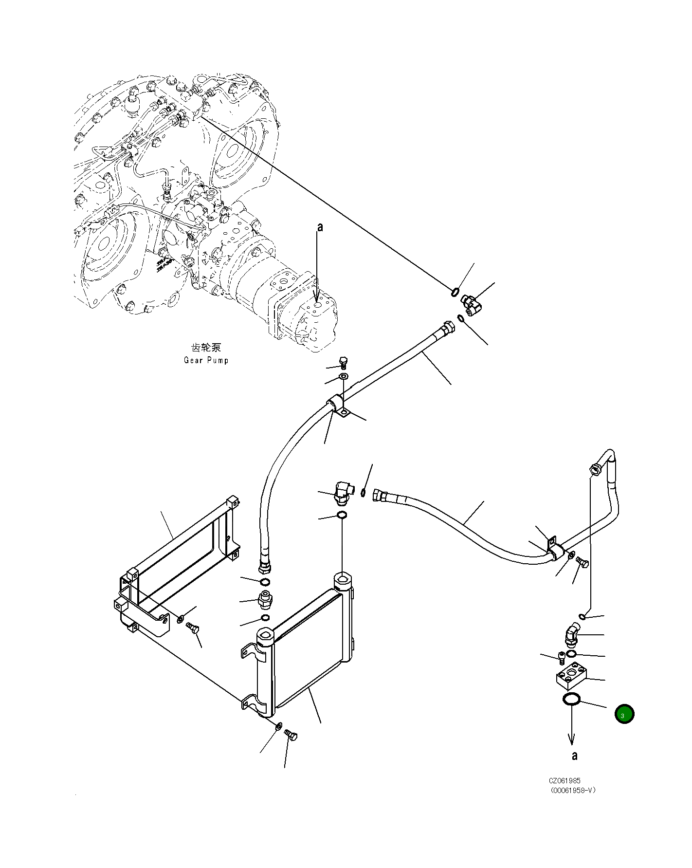 Кольцо уплотнительное (O-Ring) 07000-E3030  Komatsu