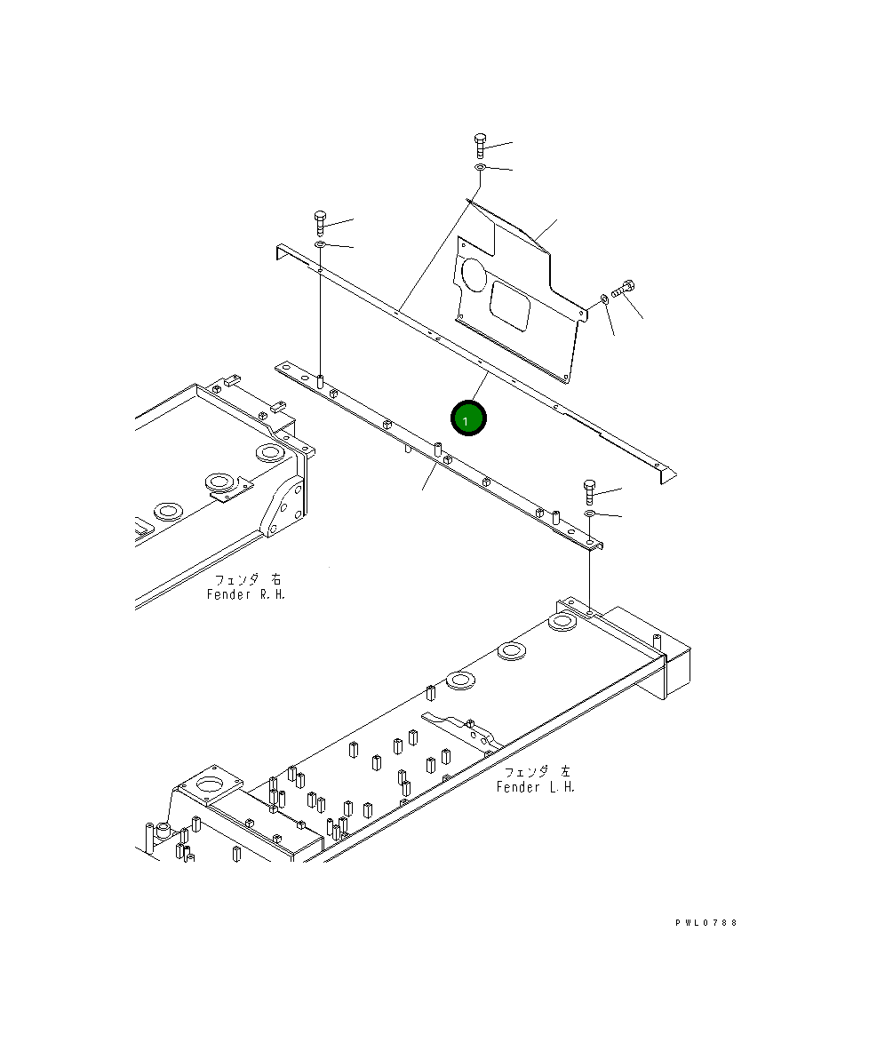 Крышка 198-54-56152 Komatsu