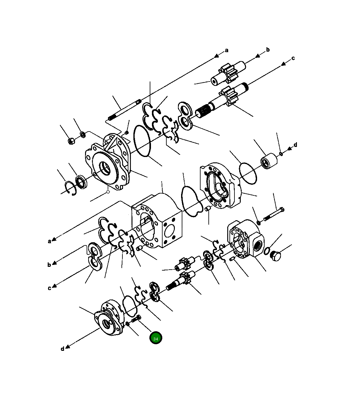 Болт 425-62-A1650 Komatsu