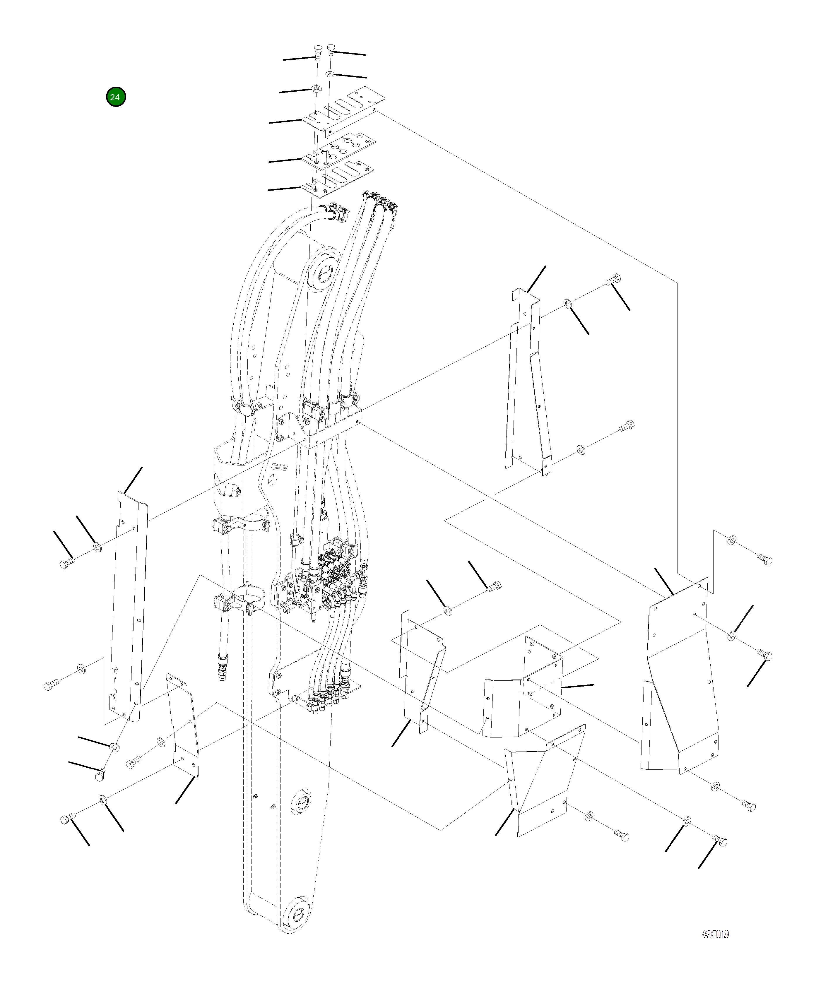 Крышка 4A1-70-21880 Komatsu