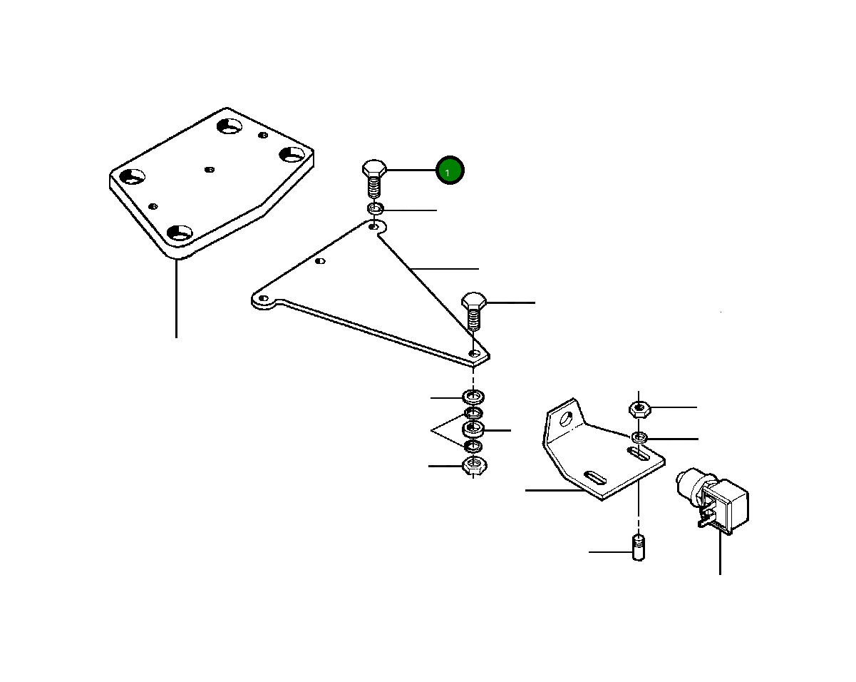 Болт 22 860 Komatsu