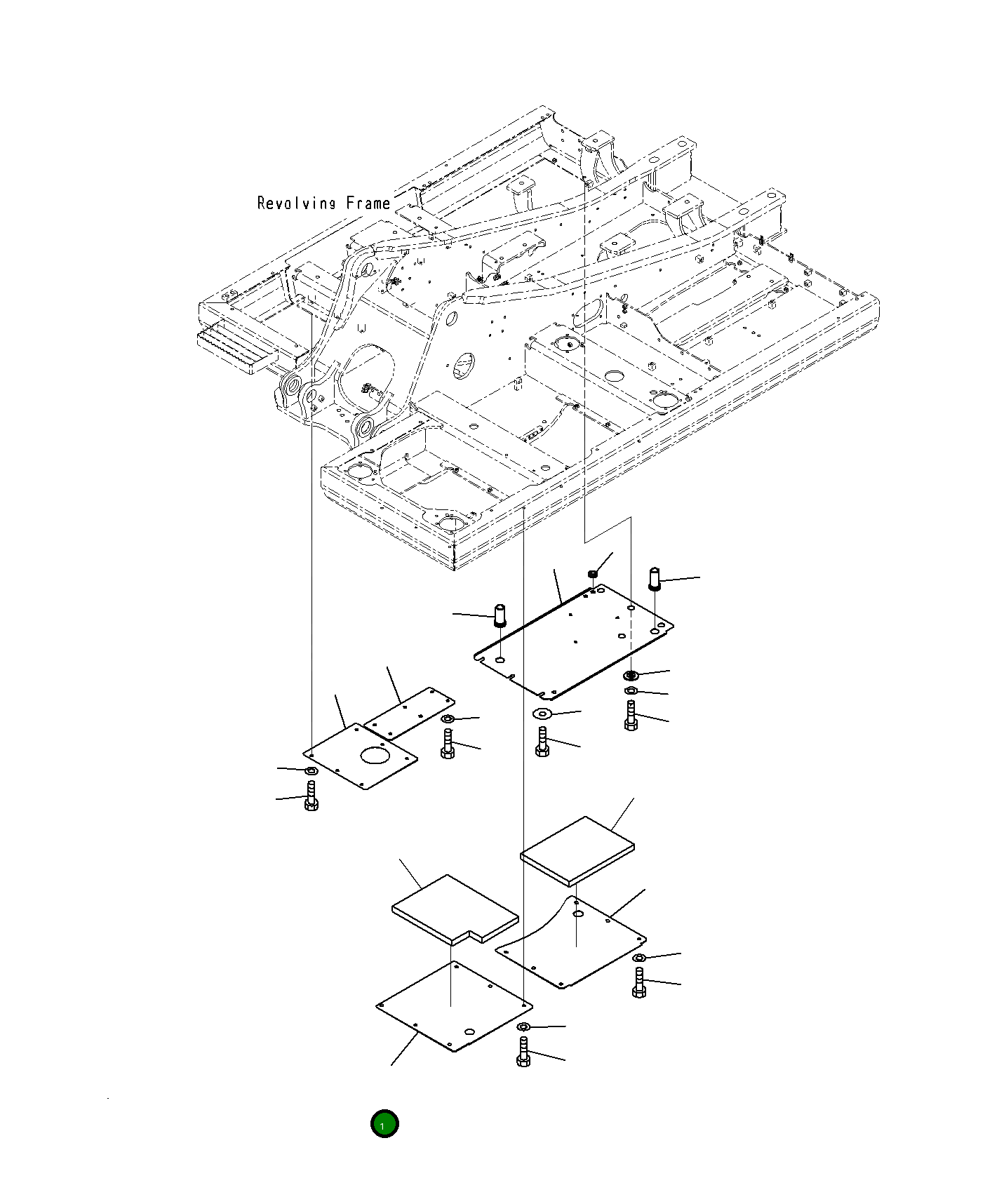 Крышка 20Y-54-73621  Komatsu