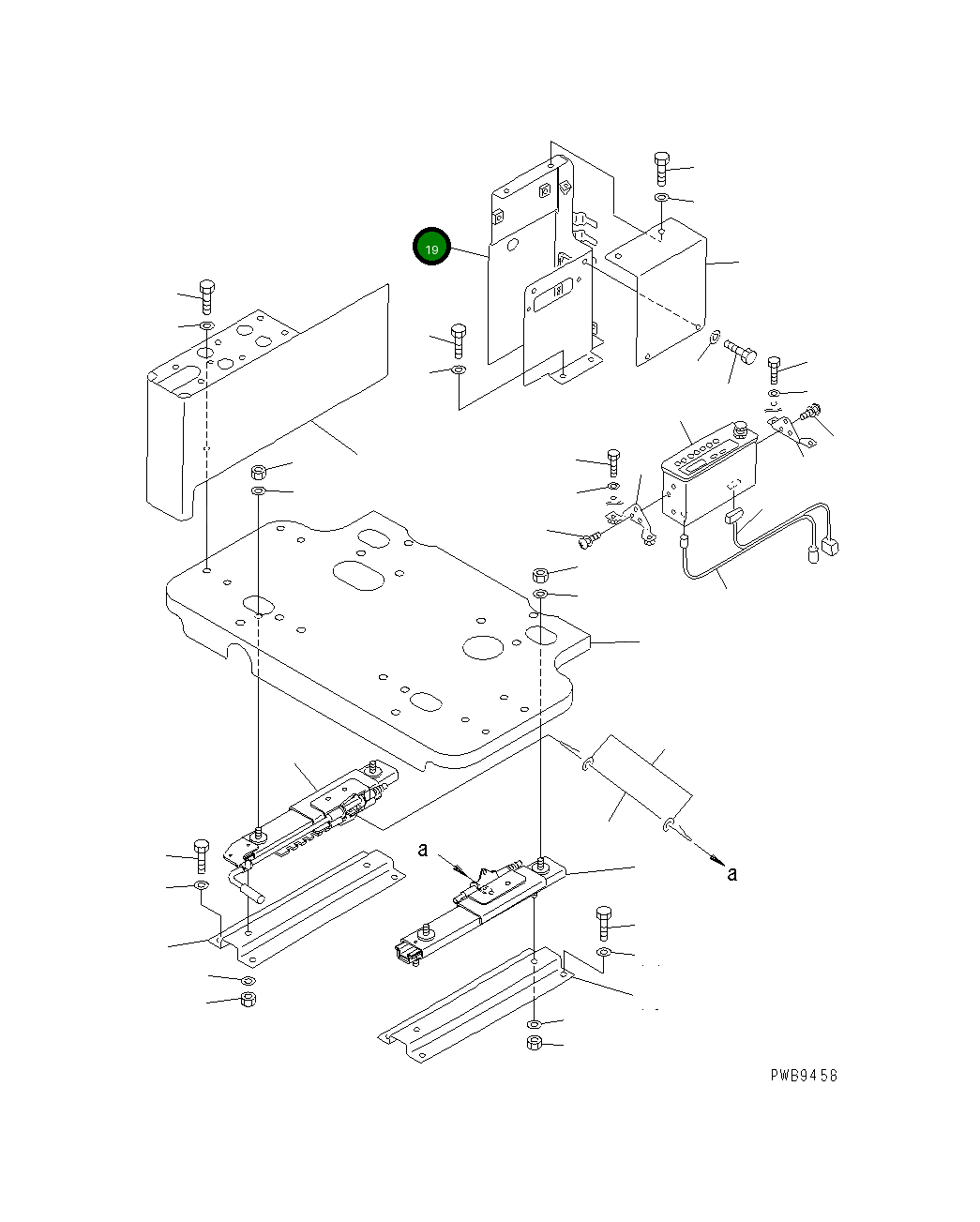 Крышка 20Y-43-22711  Komatsu