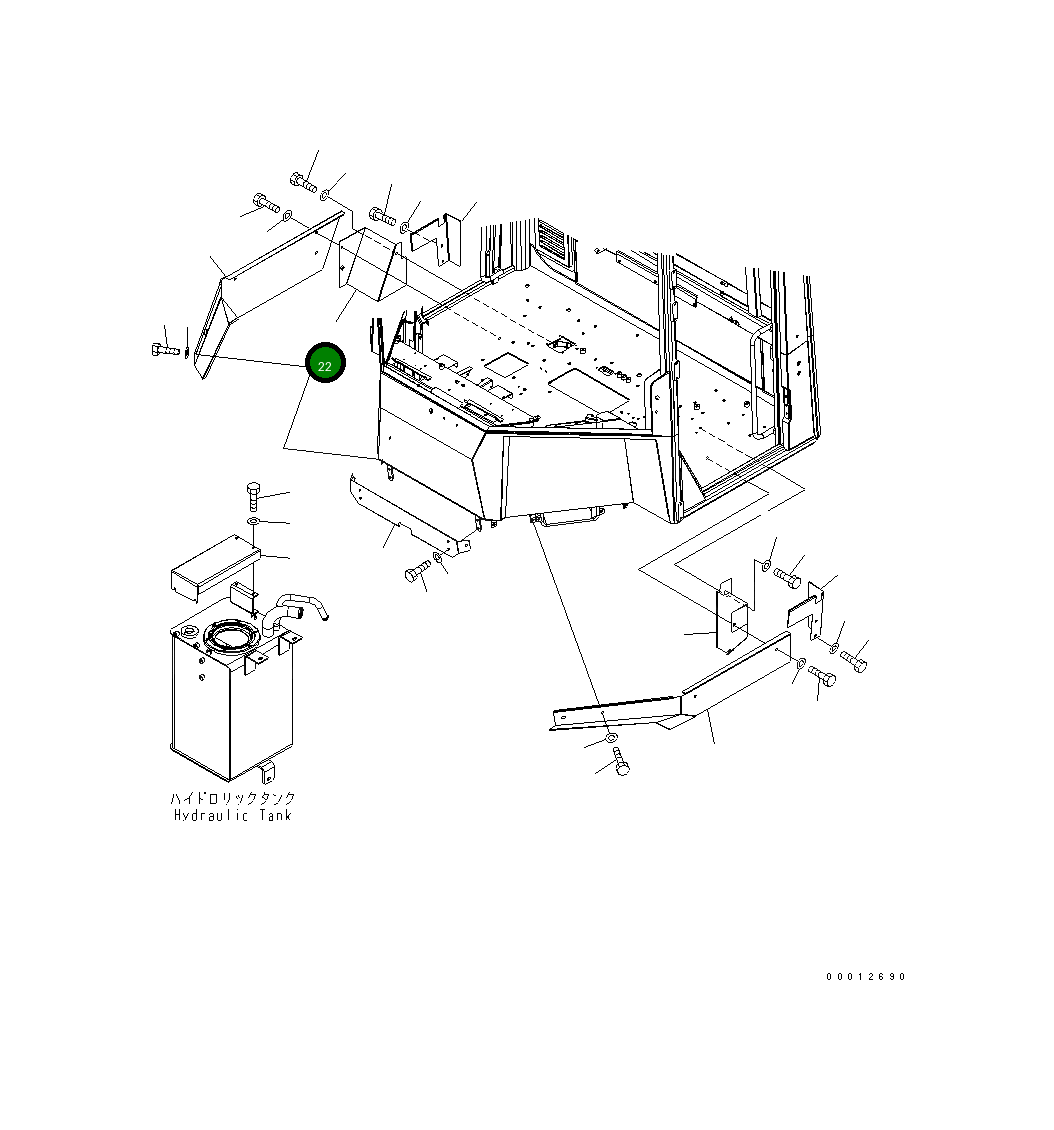 Крышка 418-944-3170 Komatsu