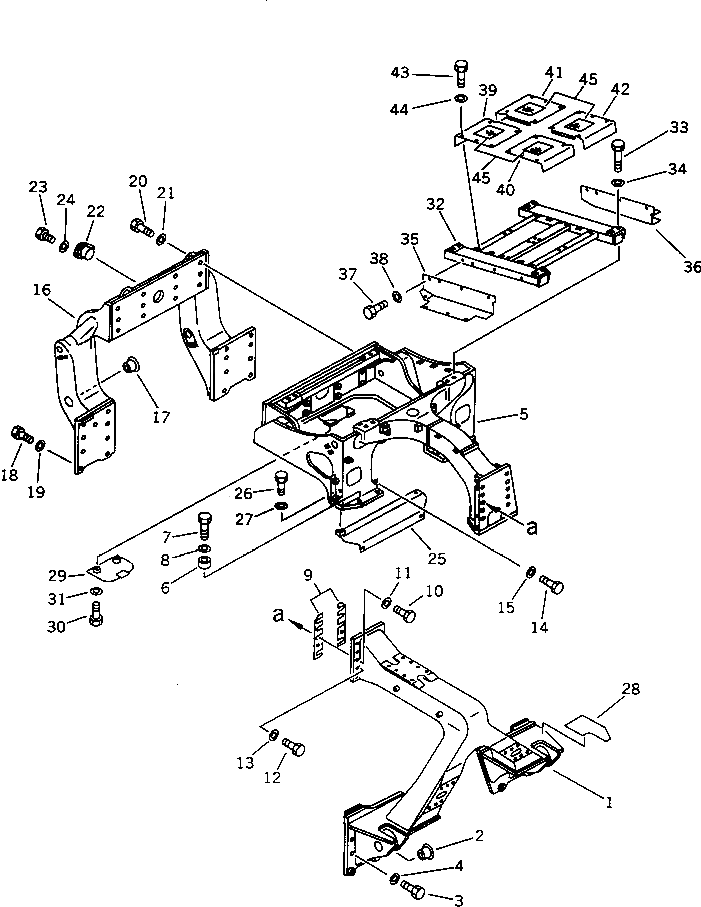 Болт 01018-02485  Komatsu