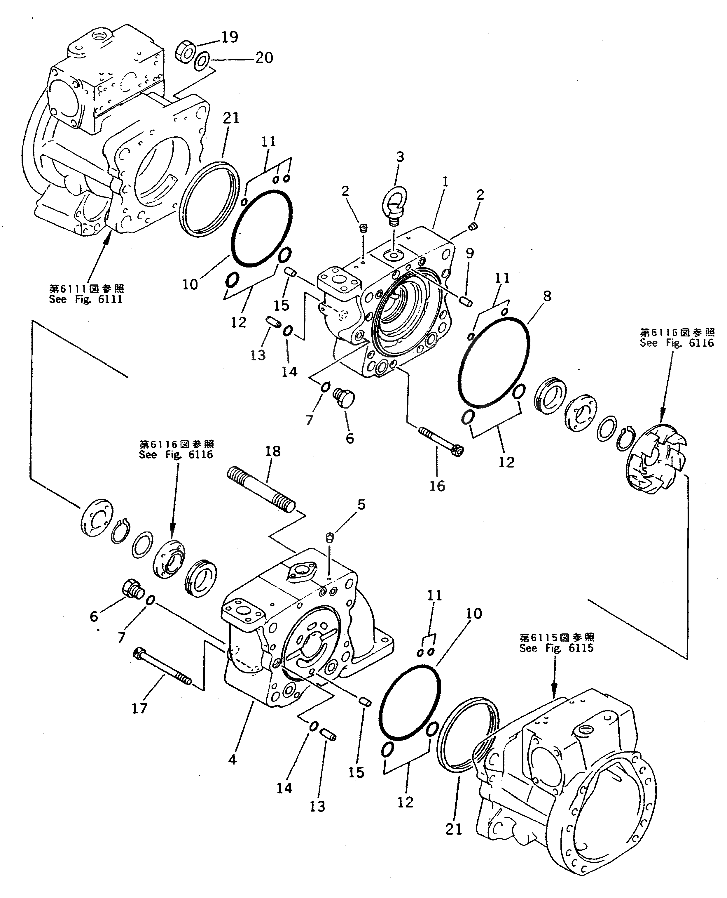 Кольцо уплотнительное (O-Ring) 07002-11823  Komatsu